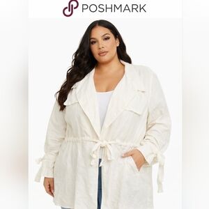 Pretty Little Thing creamy boho jacket 22‎ NEW